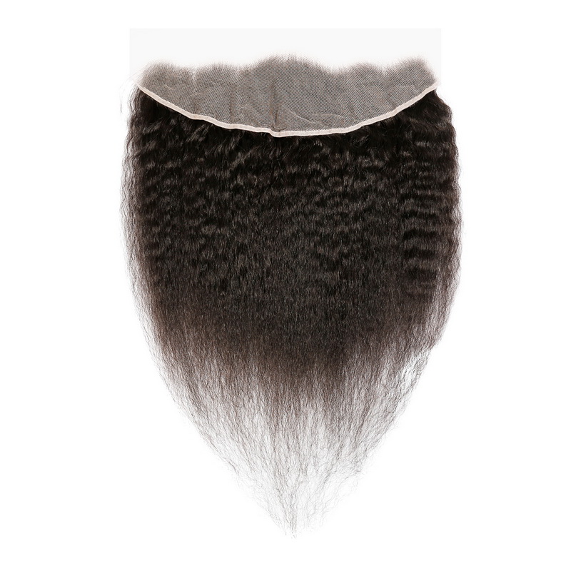 Virgin Human Hair Kinky Straight 13x4 13x6 HD Lace Frontal